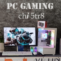 Case PC Gaming giá chỉ có 5tr8 Kèm Màn Hình LCD 24inh